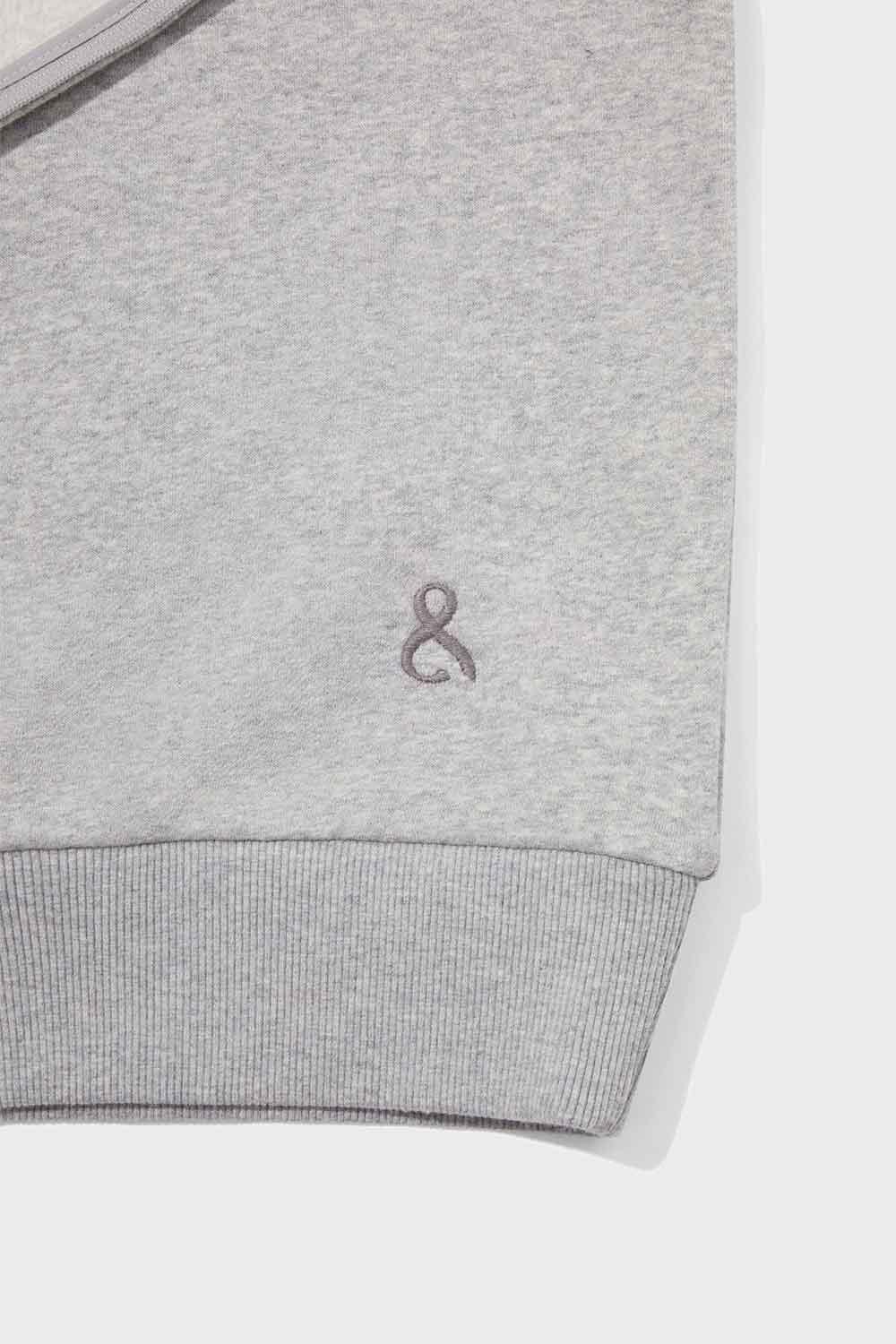 Felpa con cappuccio grigio - immagine 3
